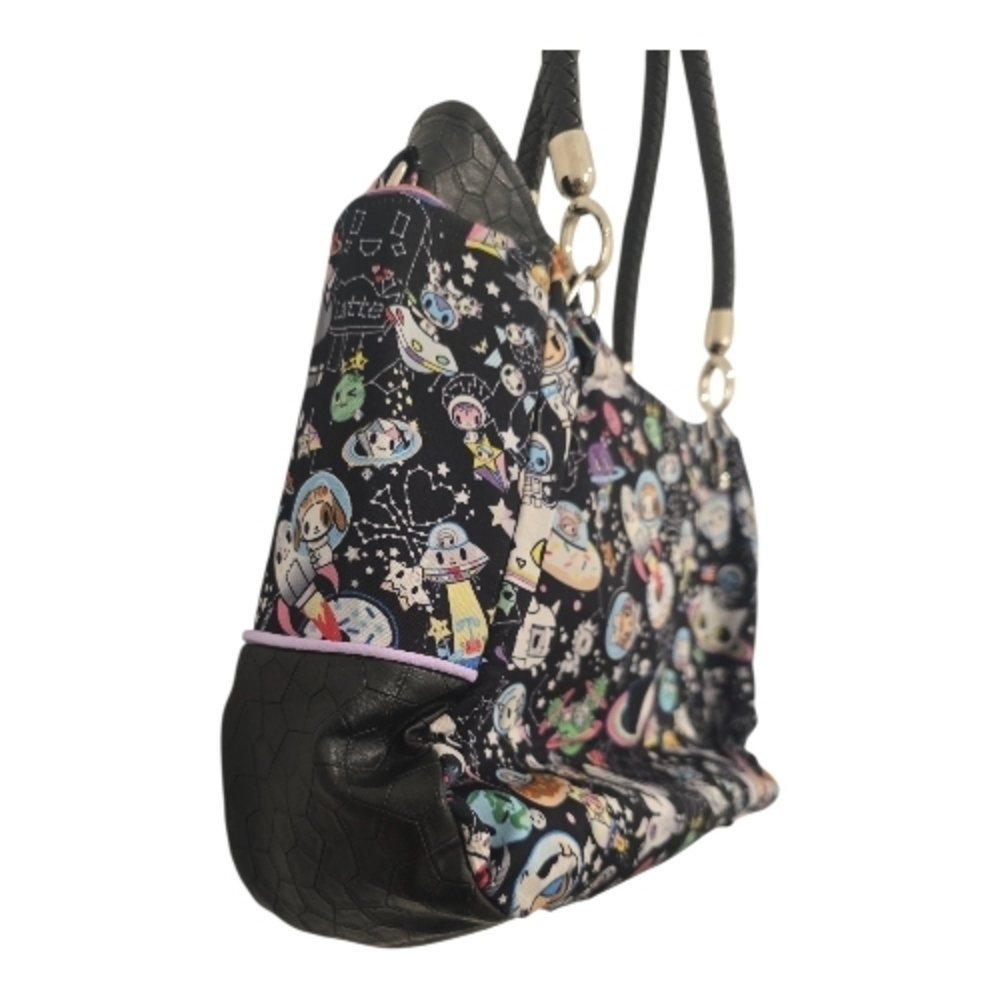 Black Unicorn Galaxy Space Themed Galactic Pony Custom Made Bag - Picture 10 of 13